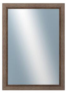 DANTIK - Zarámované zrcadlo - rozměr s rámem cca 50x70 cm z lišty CARRARA hnědá (2894)