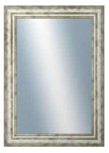 DANTIK - Zarámované zrcadlo - rozměr s rámem cca 50x70 cm z lišty TRITON široký stříbrný (2950)