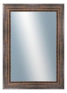 DANTIK - Zarámované zrcadlo - rozměr s rámem cca 50x70 cm z lišty TRITON široký měď antik (2951)