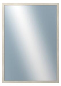 DANTIK - Zarámované zrcadlo - rozměr s rámem cca 50x70 cm z lišty KASETTE bílá prodřená (2756)