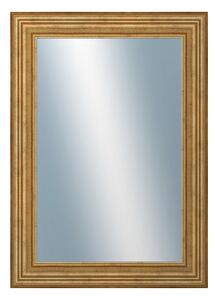 DANTIK - Zarámované zrcadlo - rozměr s rámem cca 50x70 cm z lišty HRAD zlatá patina (2822)