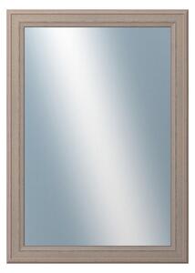 DANTIK - Zarámované zrcadlo - rozměr s rámem cca 50x70 cm z lišty STEP hnědá (3020)