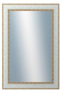 DANTIK - Zarámované zrcadlo - rozměr s rámem cca 40x60 cm z lišty DOPRODEJ|METAL bílozlatá, (3023)