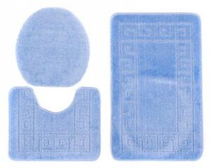 Sada koupelnových koberečků MONO 1030 modrý 5004 3PC řecký