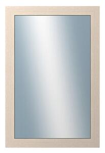 DANTIK - Zarámované zrcadlo - rozměr s rámem cca 40x60 cm z lišty 4020 bílá prodřená (2766)
