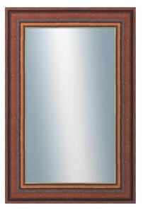 DANTIK - Zarámované zrcadlo - rozměr s rámem cca 40x60 cm z lišty ANGLIE hnědá Au linka (612)