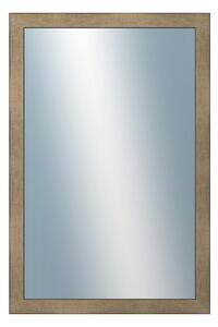 DANTIK - Zarámované zrcadlo - rozměr s rámem cca 40x60 cm z lišty KOSTKA platina (2785)