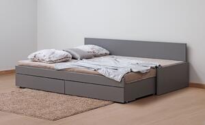 BMB TANDEM JORA s roštem a úložným prostorem 90 x 200 cm - rozkládací postel z lamina bez područek
