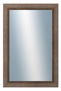 DANTIK - Zarámované zrcadlo - rozměr s rámem cca 40x60 cm z lišty CARRARA hnědá (2894)