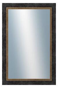 DANTIK - Zarámované zrcadlo - rozměr s rámem cca 40x60 cm z lišty CARRARA hnědočerná (2948)