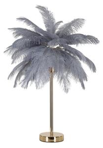 Stolní lampa v šedo-zlaté barvě (výška 55 cm) Palm – Mauro Ferretti