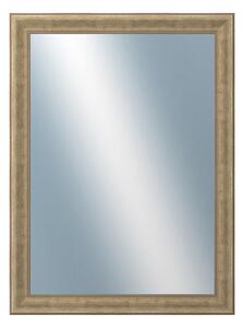 DANTIK - Zarámované zrcadlo - rozměr s rámem cca 60x80 cm z lišty KŘÍDLO malé stříbrné patina (2775)