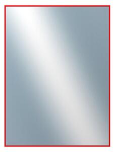 DANTIK - Zarámované zrcadlo - rozměr s rámem cca 60x80 cm z lišty Hliník červená | P01-098 (7001098)