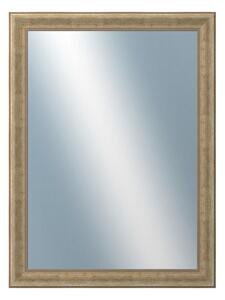 DANTIK - Zarámované zrcadlo - rozměr s rámem cca 60x80 cm z lišty KŘÍDLO malé zlaté patina (2774)