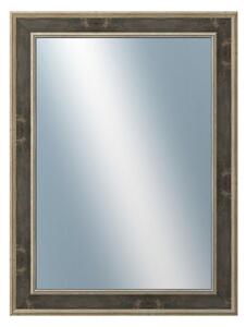 DANTIK - Zarámované zrcadlo - rozměr s rámem cca 60x80 cm z lišty TOOTH zlato černá (2780)