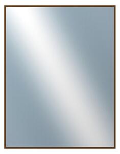 DANTIK - Zarámované zrcadlo - rozměr s rámem cca 70x90 cm z lišty Hliník hnědá | P269-211 (7269211)