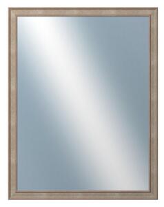 DANTIK - Zarámované zrcadlo - rozměr s rámem cca 70x90 cm z lišty TOOTH malá stříbrná (3162)