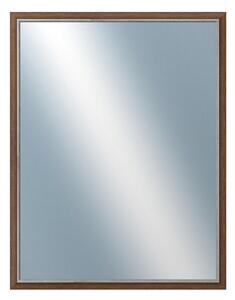 DANTIK - Zarámované zrcadlo - rozměr s rámem cca 70x90 cm z lišty TAIGA hnědá (3107)