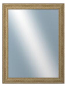 DANTIK - Zarámované zrcadlo - rozměr s rámem cca 70x90 cm z lišty HRAD stříbrná patina (2823)