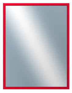 DANTIK - Zarámované zrcadlo - rozměr s rámem cca 70x90 cm z lišty BOX červená mořená (1750)