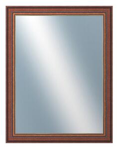 DANTIK - Zarámované zrcadlo - rozměr s rámem cca 70x90 cm z lišty ANGLIE hnědá Au linka (612)