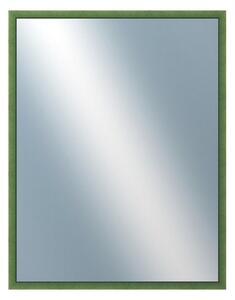 DANTIK - Zarámované zrcadlo - rozměr s rámem cca 70x90 cm z lišty BOX zelená mořená (1751)