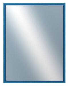 DANTIK - Zarámované zrcadlo - rozměr s rámem cca 70x90 cm z lišty BOX modrá mořená (1753)