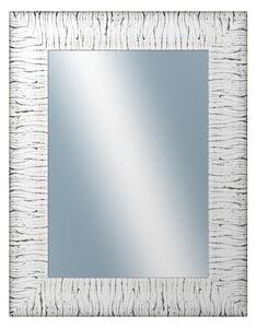 DANTIK - Zarámované zrcadlo - rozměr s rámem cca 70x90 cm z lišty SAUDEK bílá černé čáry (2512)