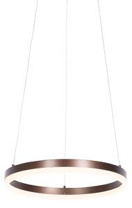 Designové závěsné svítidlo bronzové 40 cm včetně LED 3-stupňově stmívatelné - Anello