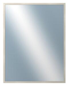 DANTIK - Zarámované zrcadlo - rozměr s rámem cca 70x90 cm z lišty KASETTE bílá prodřená (2756)