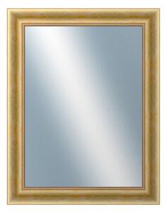DANTIK - Zarámované zrcadlo - rozměr s rámem cca 70x90 cm z lišty KŘÍDLO velké zlaté patina (2772)