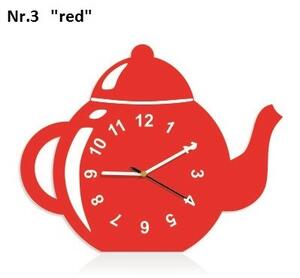 Dekorační kuchyňské hodiny ve tvaru čajník