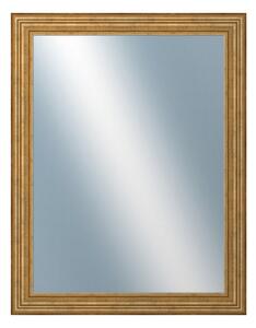 DANTIK - Zarámované zrcadlo - rozměr s rámem cca 70x90 cm z lišty HRAD zlatá patina (2822)