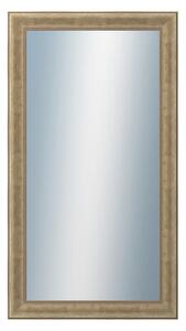 DANTIK - Zarámované zrcadlo - rozměr s rámem cca 50x90 cm z lišty KŘÍDLO malé stříbrné patina (2775)