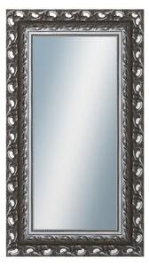 DANTIK - Zarámované zrcadlo - rozměr s rámem cca 50x90 cm z lišty ROKOKO grafitová (2884)