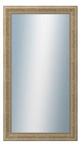 DANTIK - Zarámované zrcadlo - rozměr s rámem cca 50x90 cm z lišty KŘÍDLO malé zlaté patina (2774)