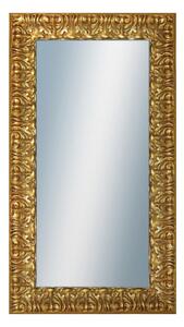 DANTIK - Zarámované zrcadlo - rozměr s rámem cca 50x90 cm z lišty ZVRATNÁ zdobná zlatá (2888)
