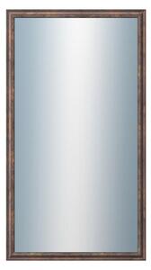 DANTIK - Zarámované zrcadlo - rozměr s rámem cca 50x90 cm z lišty TRITON měď antik (2141)
