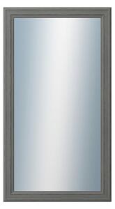 DANTIK - Zarámované zrcadlo - rozměr s rámem cca 50x90 cm z lišty STEP tmavěšedá (3021)
