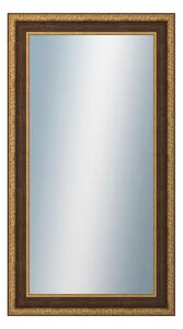 DANTIK - Zarámované zrcadlo - rozměr s rámem cca 50x90 cm z lišty KLASIK hnědá (3004)
