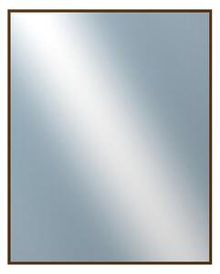 DANTIK - Zarámované zrcadlo - rozměr s rámem cca 80x100 cm z lišty Hliník hnědá | P269-211 (7269211)