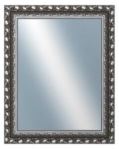 DANTIK - Zarámované zrcadlo - rozměr s rámem cca 80x100 cm z lišty ROKOKO grafitová (2884)