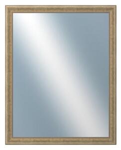DANTIK - Zarámované zrcadlo - rozměr s rámem cca 80x100 cm z lišty KŘÍDLO malé stříbrné patina (2775)