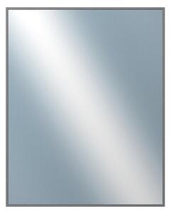 DANTIK - Zarámované zrcadlo - rozměr s rámem cca 80x100 cm z lišty Hliník šedá drás. | P269-223 (7269223)