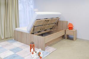 Ahorn TROPEA - moderní lamino postel s plným čelem 140 x 210 cm