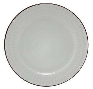 Keramický jídelní talíř ROME 28cm bílý