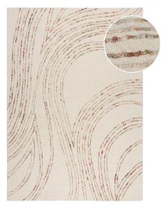 Oranžovo-krémový vlněný koberec 80x150 cm Abstract Swirl – Flair Rugs