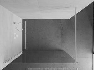 Mexen Kioto, Walk-In sprchová zástěna 60 x 200 cm, 8mm čiré sklo, bílý profil, 800-060-101-20-00