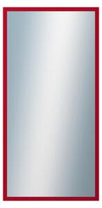 DANTIK - Zarámované zrcadlo - rozměr s rámem cca 50x100 cm z lišty PERLA červená lesklá vysoká (2878)