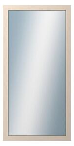 DANTIK - Zarámované zrcadlo - rozměr s rámem cca 50x100 cm z lišty 4020 bílá prodřená (2766)